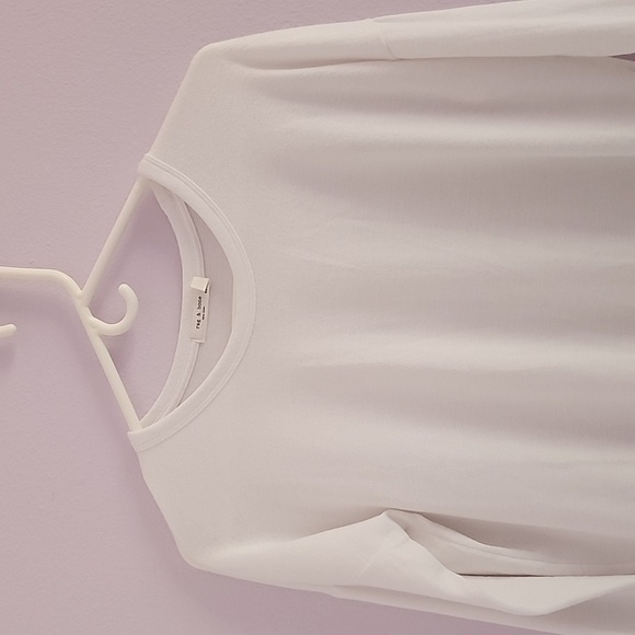 Rag & bone basic Long Sleeved Pullover Shirt White Size XS - Picture 8 of 15